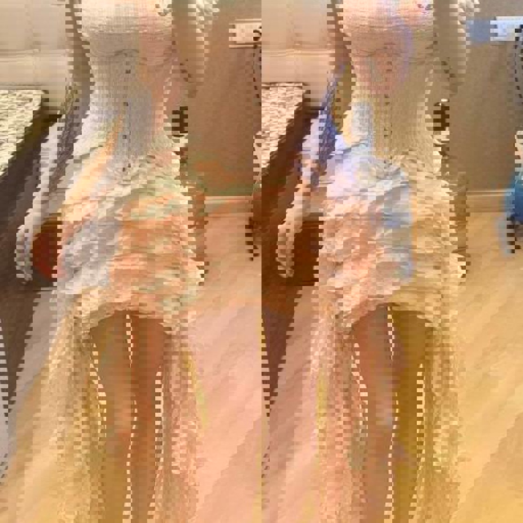 Платье нежно-пудровое