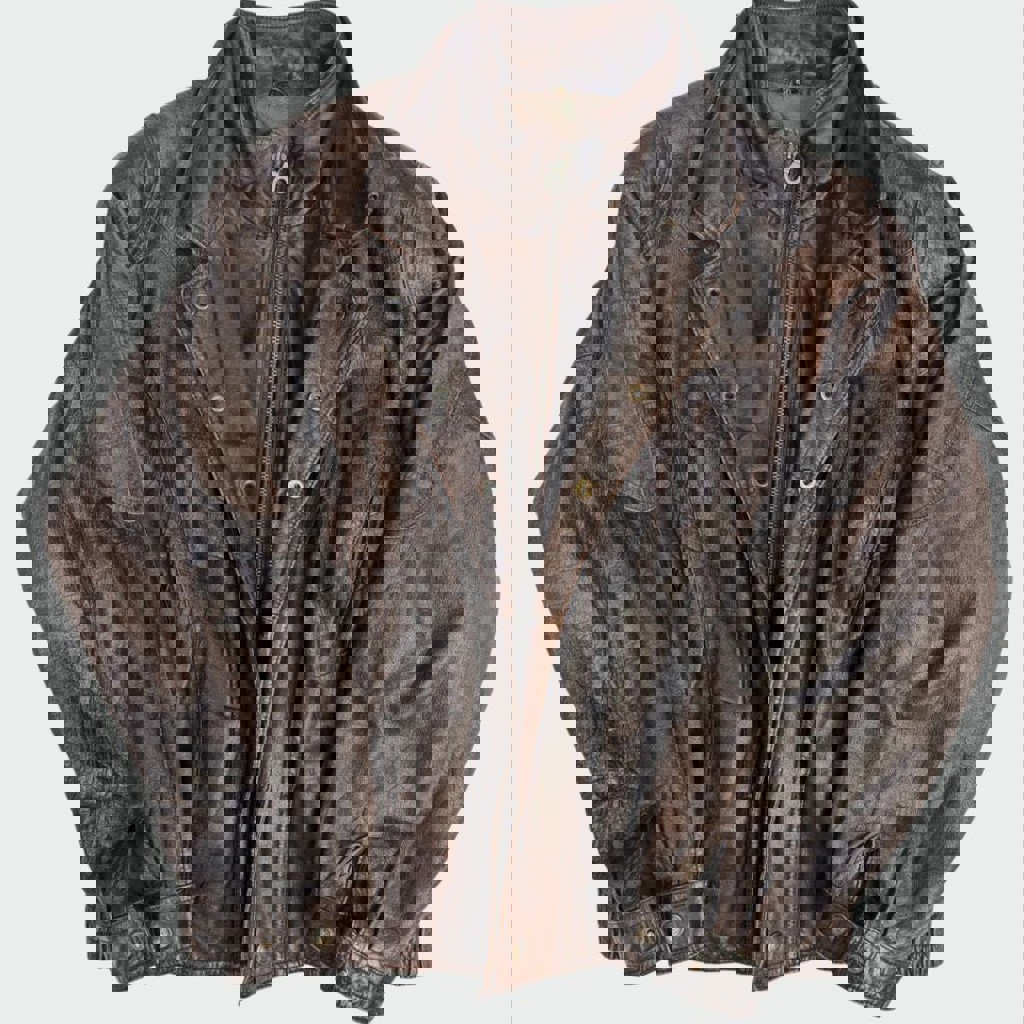 Винтажная кожанка Carlo Martino