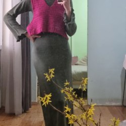 Вязаное платье - фото 3