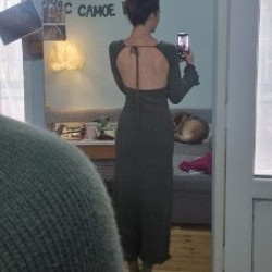 Вязаное платье - фото 4