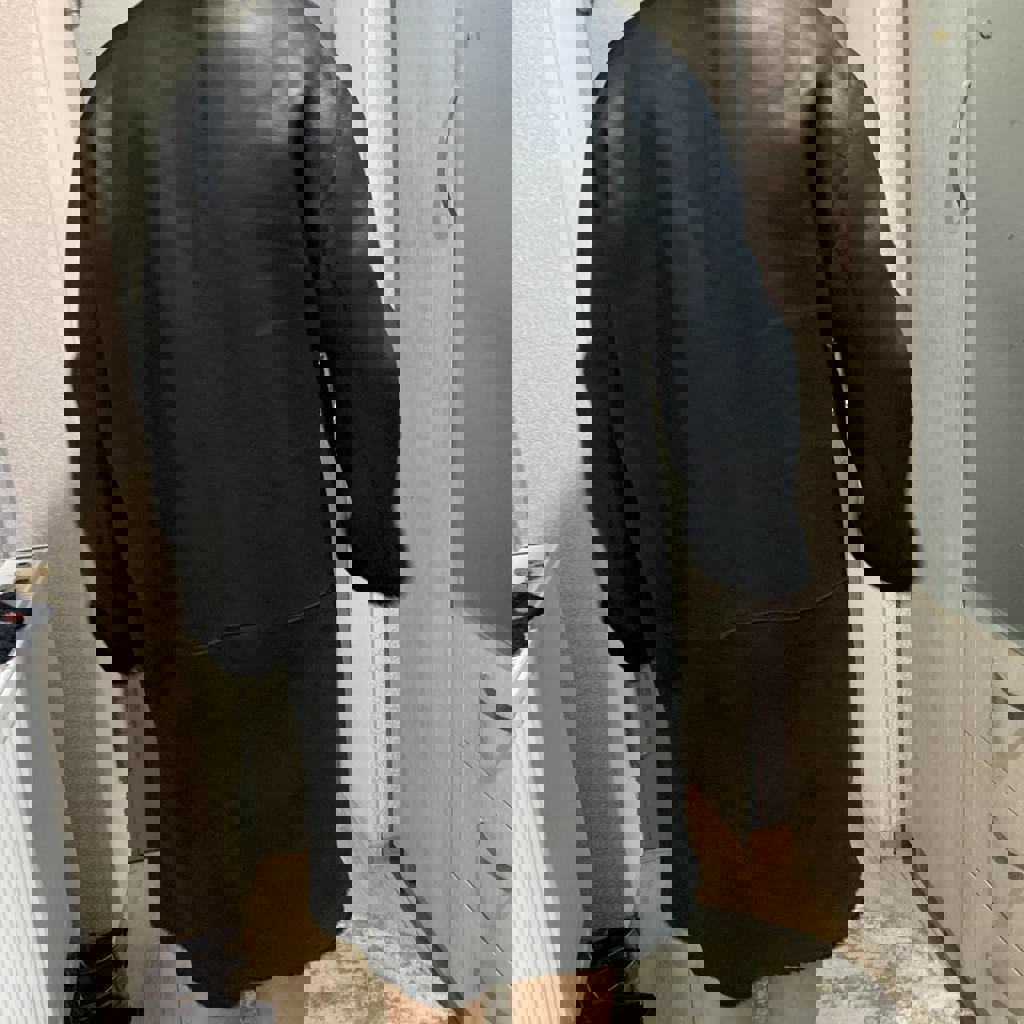 Утепленная мужская кожанная куртка