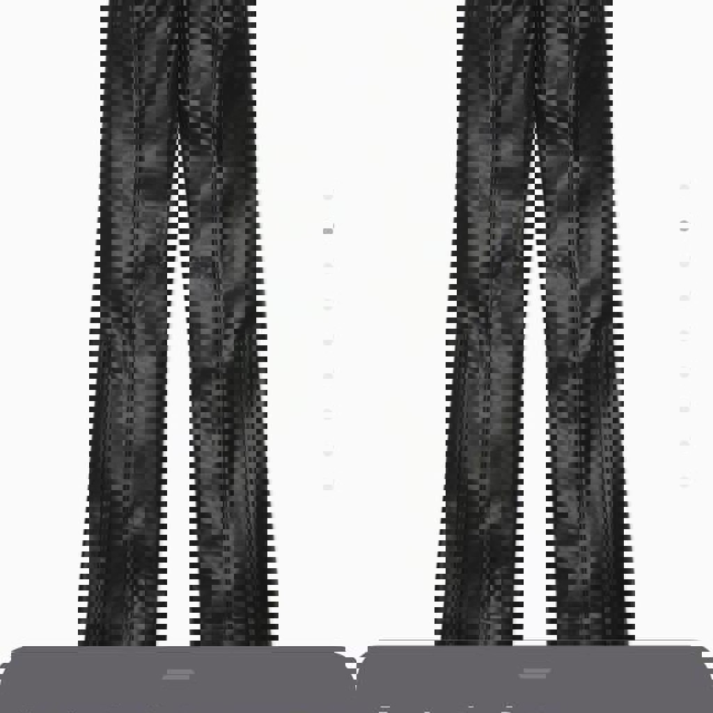 Чёрные кожаные брюки Khy