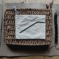 Крепкая плетёная корзина с ручками - фото 2