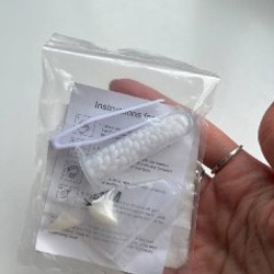 Черные перчатки из органзы - фото 5