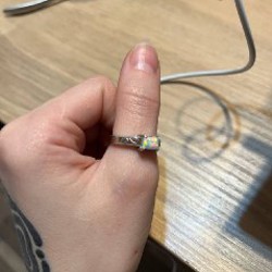 Кольцо с искусственным опалом - фото 2