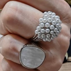 Кольцо с перламутром - фото 3