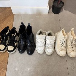 Обувь черно-белая - фото 1