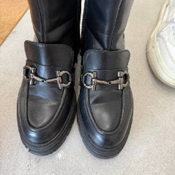 Обувь черно-белая - фото 5