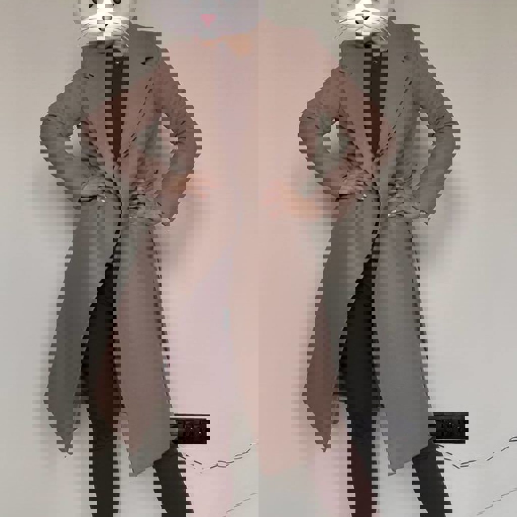 Зимнее длинное пальто