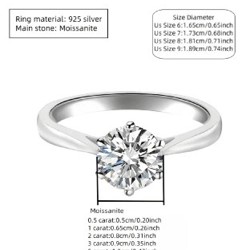 Кольцо S925 с муассанитом - фото 6