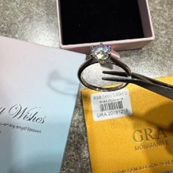 Кольцо S925 с муассанитом - фото 8