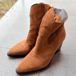 Сапожки замшевые Mango - фото 1