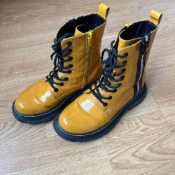 Ботинки ярко-желтые - фото 4