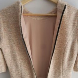 Теплое платье миди с короткими рукавами - фото 5