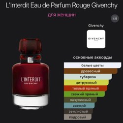 Парфюм GIVENCHY l’interdit eau de parfum rouge - фото 4
