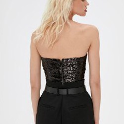 Корсетный топ с пайетками - фото 3