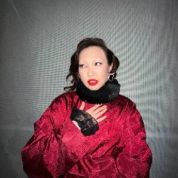 Набор горгера и нарукавники черный - фото 1