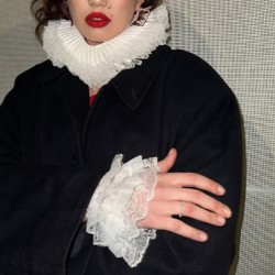 Набор горгера и нарукавники черный - фото 4