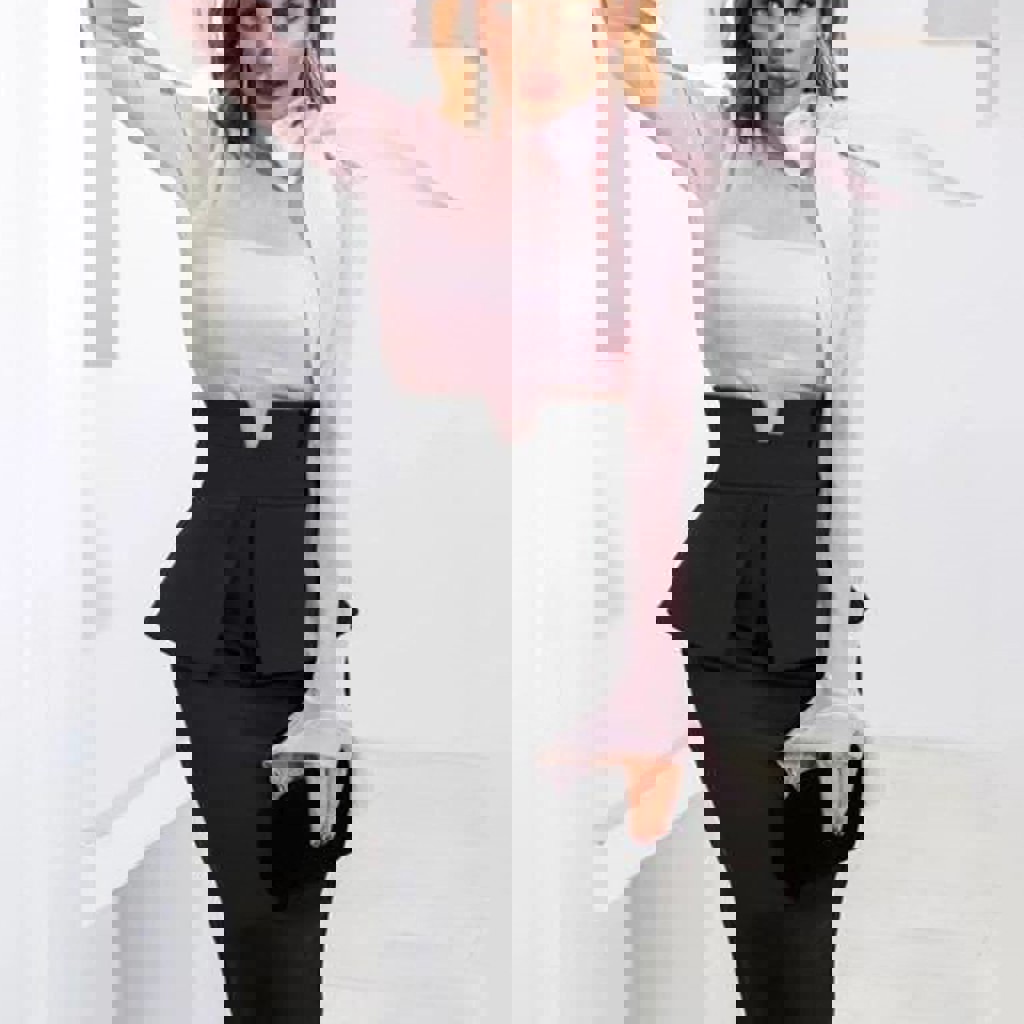 Атласная блуза жакет