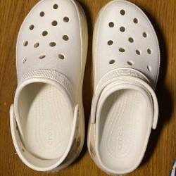 Crocs белые на платформе - фото 7