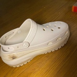 Crocs белые на платформе - фото 8