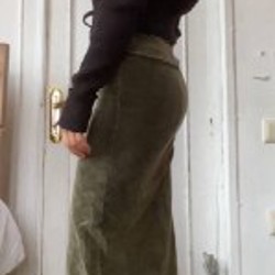 Юбка вельветовая тянущаяся - фото 1