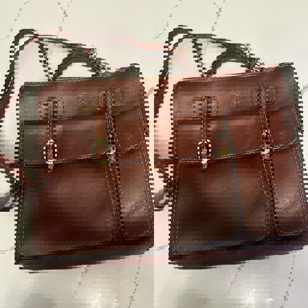 Портфель мужской из натуральной кожи