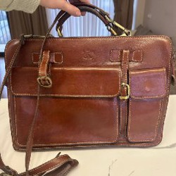 Портфель мужской из натуральной кожи - фото 2