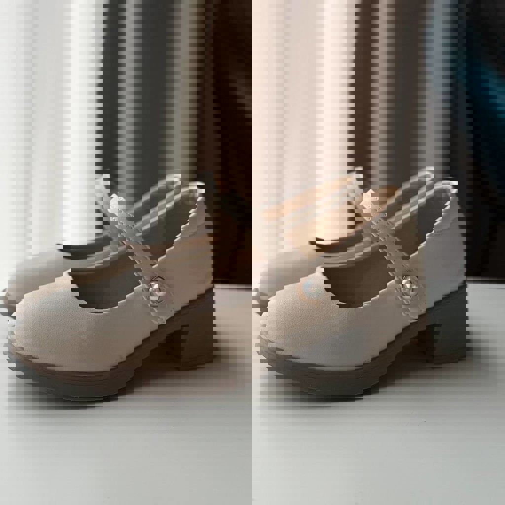 Женские туфли молочного цвета