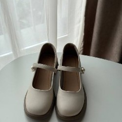 Женские туфли молочного цвета - фото 2