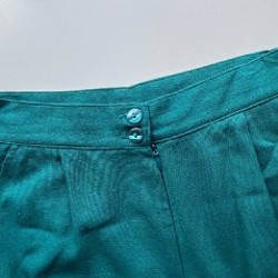 Льняной брючный костюм с кимоно и поясом - фото 3