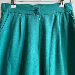 Льняной брючный костюм с кимоно и поясом - фото 7