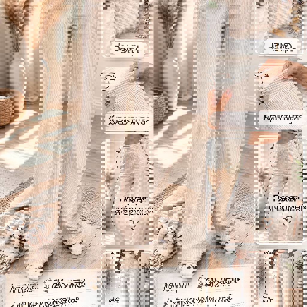 Бежевые штаны