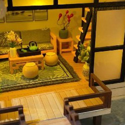 Диорама японский сад с подсветкой - фото 3