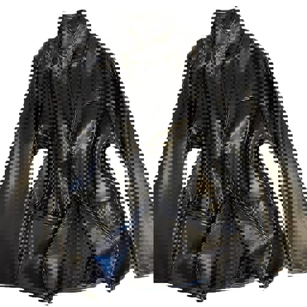 Кожаный блейзер