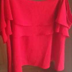 Блуза черная в мелкое сердечко - фото 3