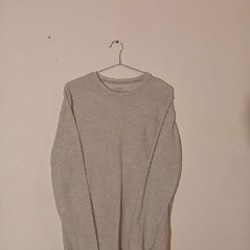 Лонгслив светло-серый - фото 1