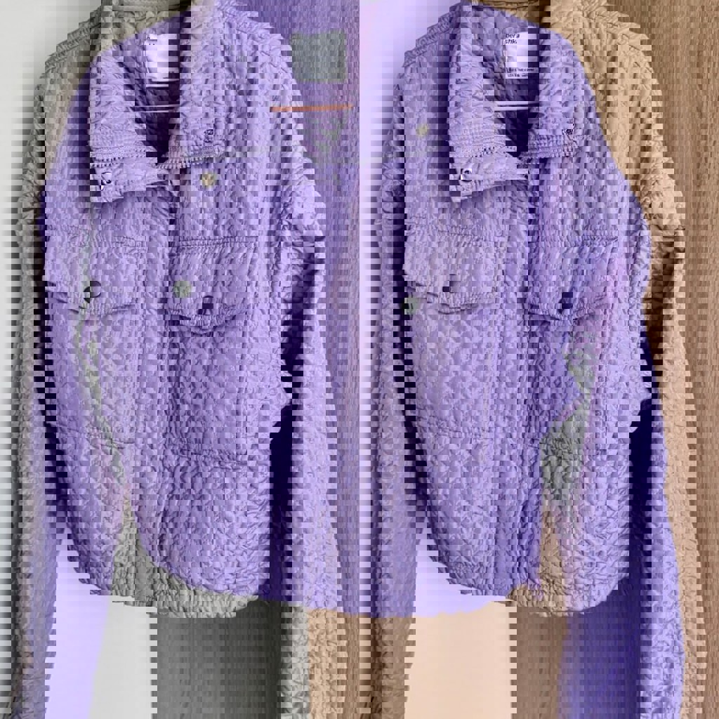 Стеганая укороченная куртка