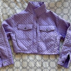 Стеганая укороченная куртка - фото 3