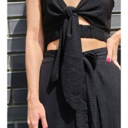 Женский черный топ - фото 2