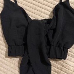 Женский черный топ - фото 3