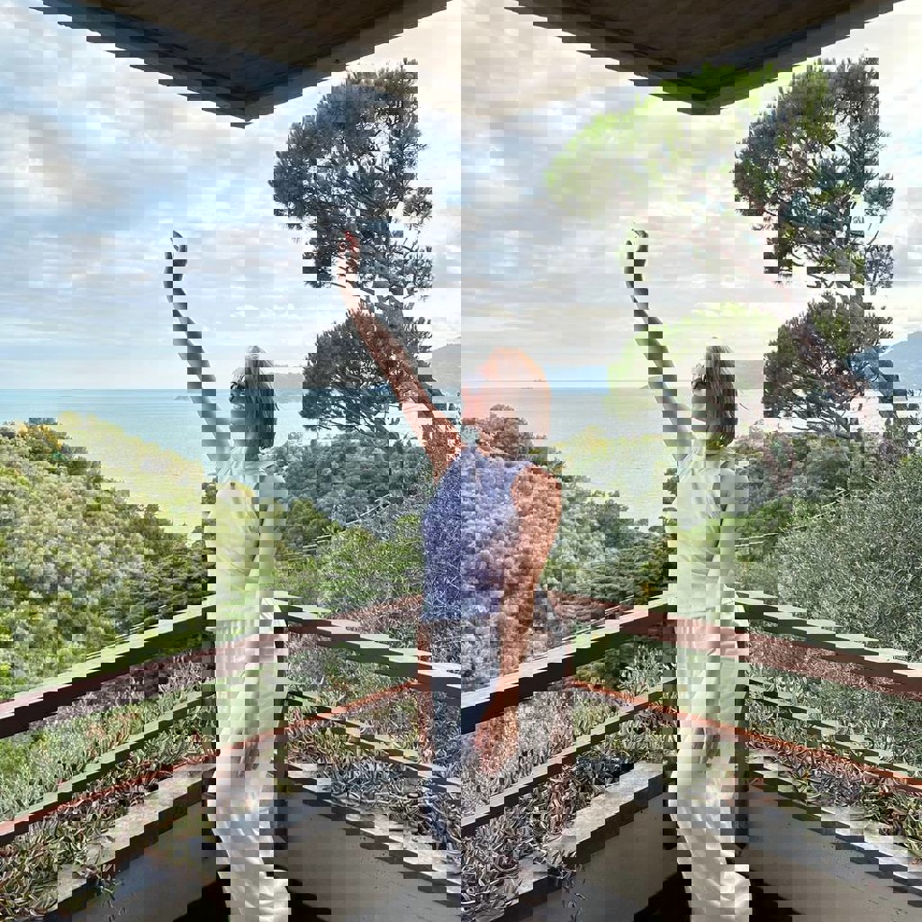 Красный кашемировый шарф