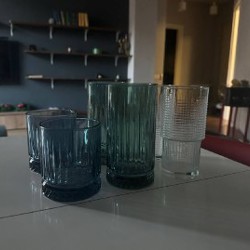 Стаканы синие, зеленые, белые - фото 2