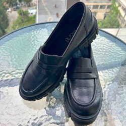 Чёрные кожаные лоферы Caprise - фото 1