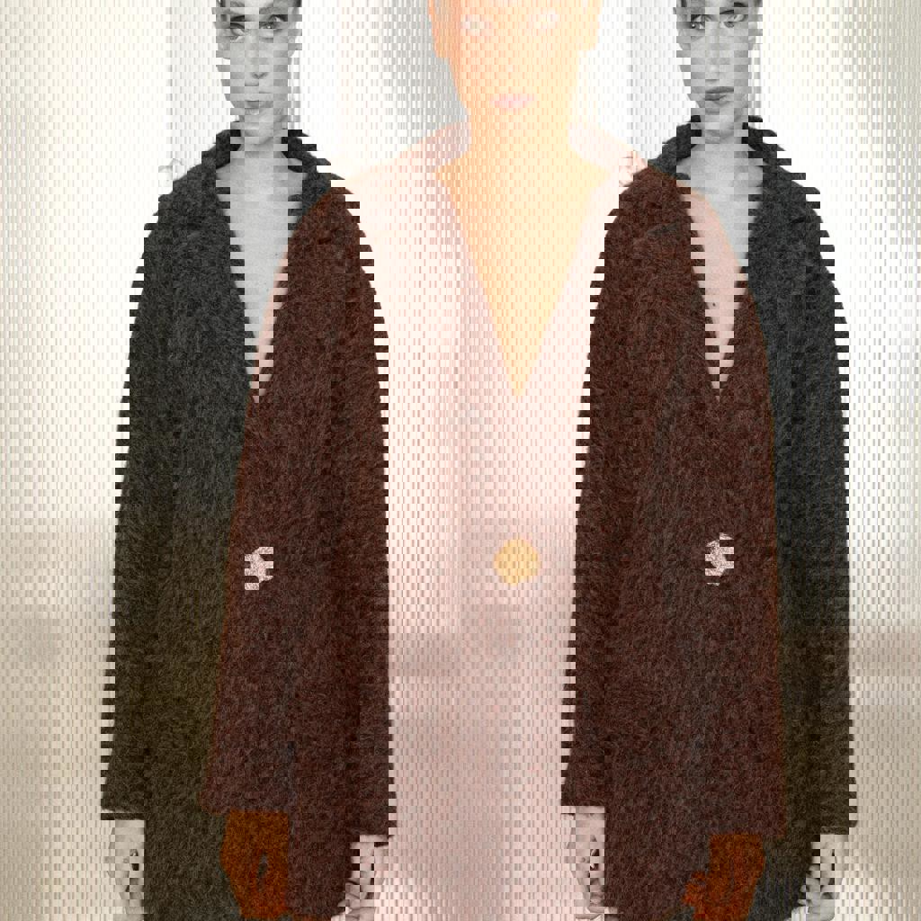 Пальто из мохера