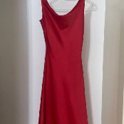 Красное платье-комбинация - фото 3