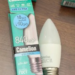 Лампочка светодиодная Camelion LED10-C35/845/E27 - фото 2