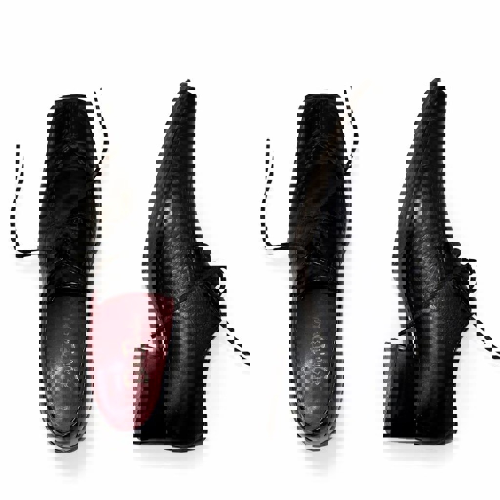 Чёрные кожаные туфли