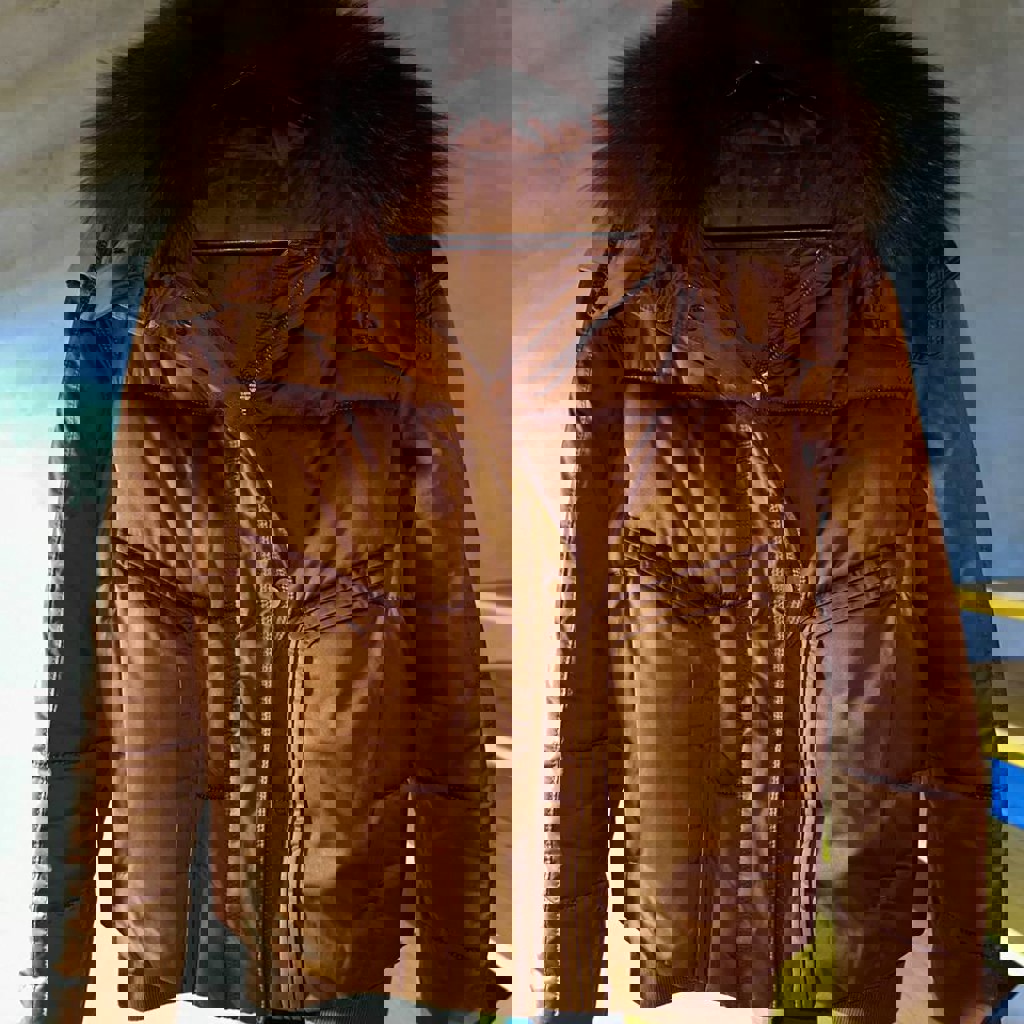 Куртка-пуховик с мехом