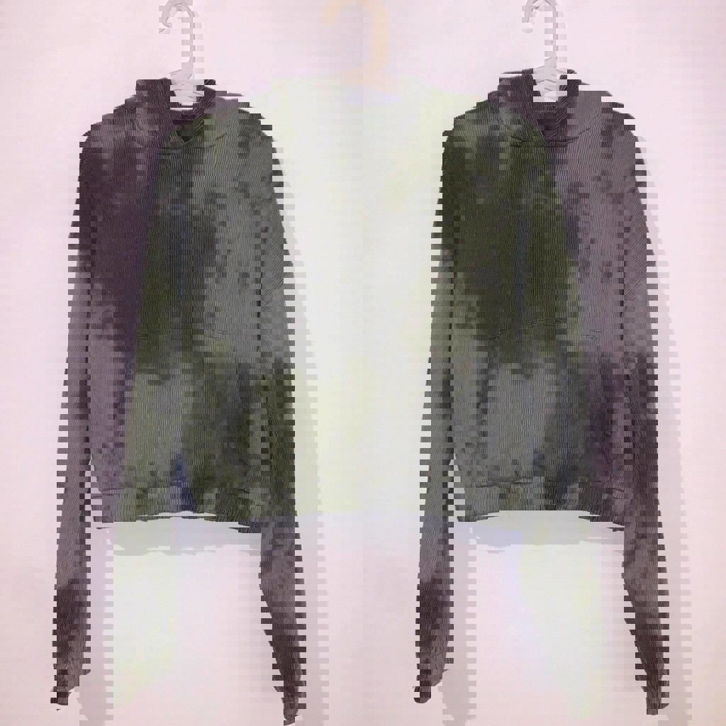 Укороченная толстовка из вельвета